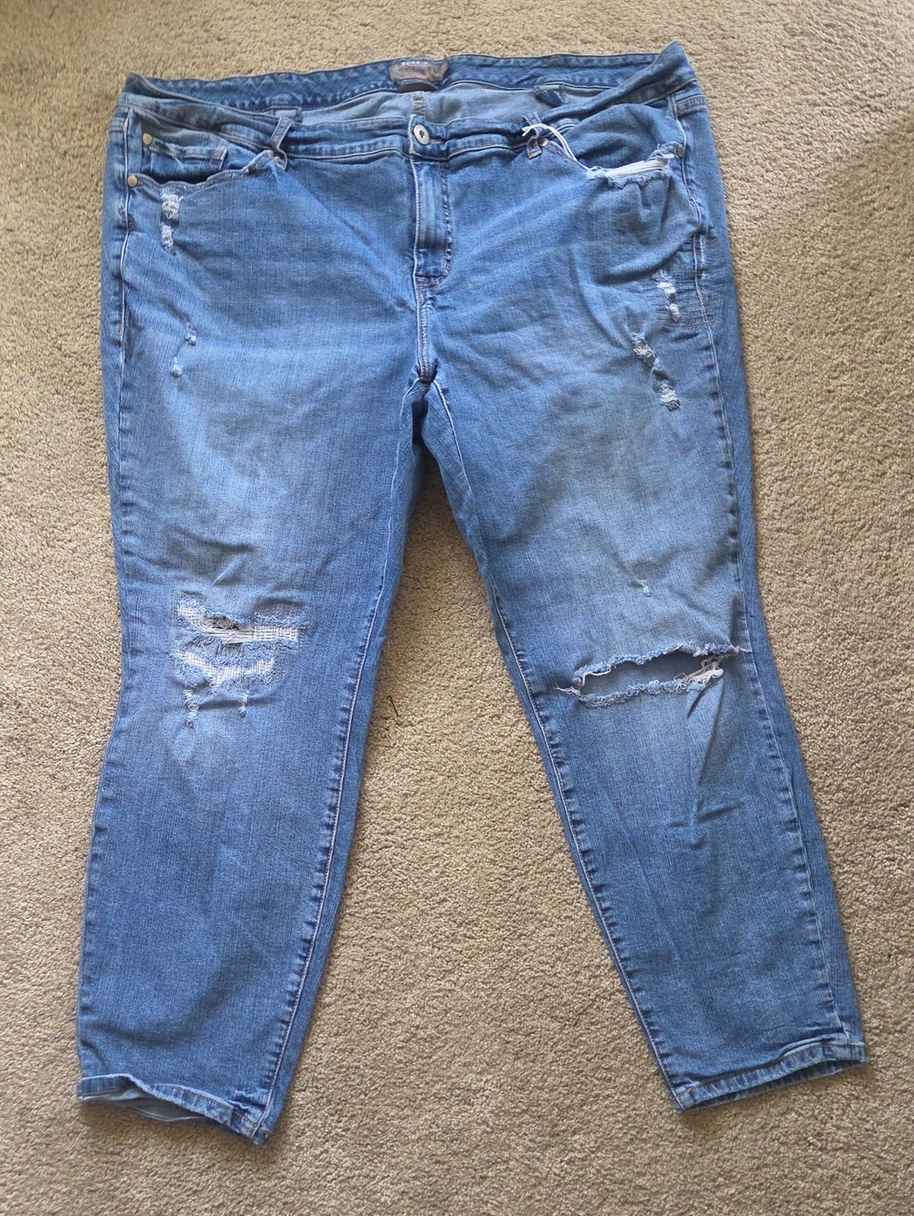 torrid Women’s Light Blue Distressed Boyfriend Jeans